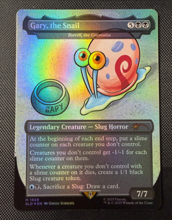 MTG Gary the Snail Foil M 1929 SLD Secret Lair Toxrill Spongebob Squarepants NM - Image 1