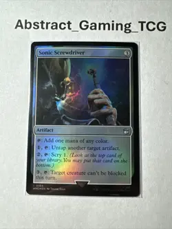 MTG - Sonic Screwdriver- (WHO #184) *Foil* - Doctor Who - NM Pack Fresh - Image 1