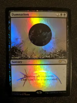1x DAMNATION JUDGE FOIL NM - Magic The Gathering MTG EDH Modern x1 - Image 1