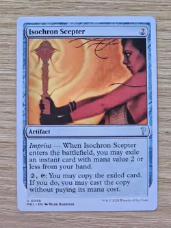 x1 Isochron Scepter (White Border) ~ Mint/NM ~ MtG Magic the Gathering ~ MB2 - Image 1