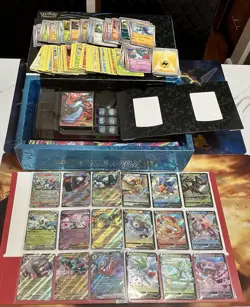 Pokemon Card Collection Lot Vintage Binder Full Arts 250 Cards - Mega Charizard - Image 1