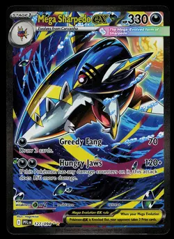 Pokemon Card - Mega Sharpedo ex Phantasmal Flames 127/094 Holo SIR - Image 1
