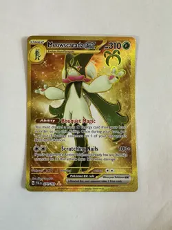 💥 Pokemon Paldea Evolved Meowscarada ex 271/193 Secret Rare Gold Holo - Image 1
