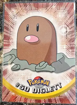 1999 Pokemon Topps Diglett 50 Ungraded NM or Better - Image 1