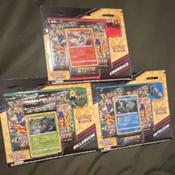 Pokemon TCG Crown Zenith Pin Collection Lot Cinderace Rillaboom Inteleon - Image 1