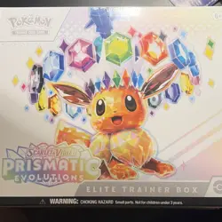 Pokemon Scarlet & Violet Prismatic Evolutions Elite Trainer Box Eevee Promo - Image 1