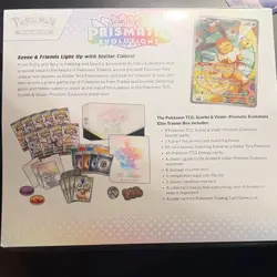 Pokemon Scarlet & Violet Prismatic Evolutions Elite Trainer Box Eevee Promo - Image 2