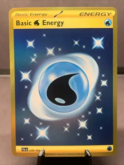 Pokemon TCG Basic Water Energy 279/193 Gold Secret Rare Holo Paldea Evolved NM - Image 1