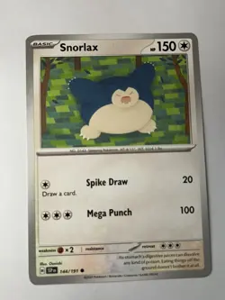 Pokemon TCG * SV Surging Sparks 144/191 Snorlax Common * PACK FRESH - Image 1