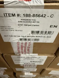 pokemon temporal forces sleeved Booster case-144 Packs - Image 1
