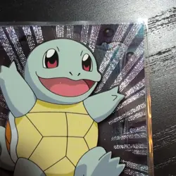 2000 Topps Pokemon Black Logo #07 Squirtle Foil (Silver Rays 2nd Print) - Image 2