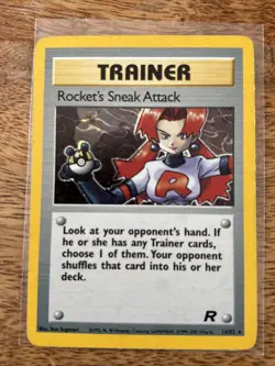 Pokemon Rocket's Sneak Attack (72) Rare Team Rocket 72/82 MP - Image 1