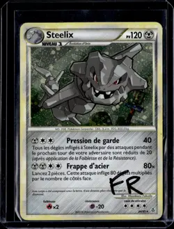Steelix 24/95 HGSS Unleashed Holo Rare PRINT LINE (FRENCH) (MP) / Pokemon TCG - Image 1