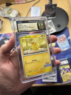 POKEMON CGC PRISTINE 10 PIKACHU ILLUSTRATION CONTEST WINNER 2024 #214 PROMO - Image 4