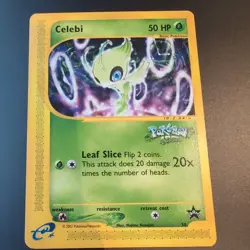 Celebi 50 WOTC Black Star Promo Pokemon e-reader Card in Excellent Condition - Image 1
