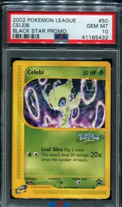 Pokemon TCG WOTC Black Star Promo #50 - Celebi PSA 10 4Ever Movie Promo - Image 1
