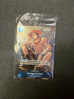 One Piece CCG Sealed Portgas D. Ace Tin Set Vol 2 Promo Card - Image 1