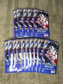 One Piece OP-14 The Azure Sea's Seven Sleeved Booster Packs Lot of 15 New Sealed - Image 1