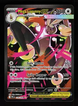 Mega Lopunny ex 128/094 Phantasmal Flames Special Illustration Rare Pokemon NM - Image 1