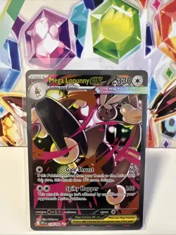 Mega Lopunny ex 128/094 Special Illustration Rare Pokemon Phantasmal Flames - NM - Image 1
