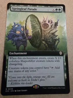 Springleaf Parade - (Extended Art) Commander: Lorwyn Eclipsed Regular - Mtg - Image 1