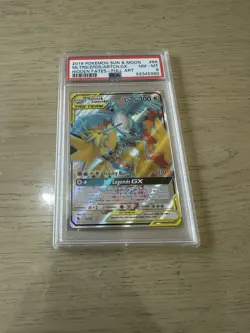 PSA 8 Pokemon Sun & Moon 2019 Hidden Fates Moltres & Zapdos & Articuno GX 66/68 - Image 1
