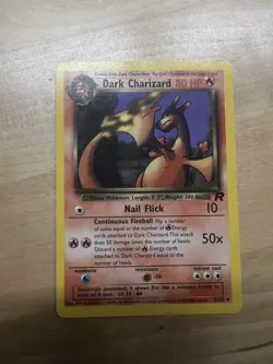 Year 2000 Pokemon card lot including dark charizard and some yugioh cards - Image 1