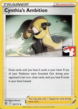 Pokemon Cynthia's Ambition Normal Prize Pack Series Cards #138/172 NM - Image 1