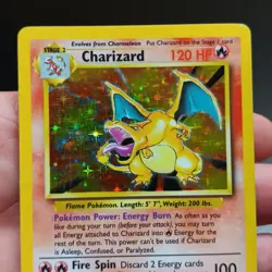 1999 Charizard Base Set Holo Rare 4/102 Pokemon Card Heavily Played HP WOTC Zard - Image 5