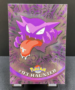 #93 Haunter Holo Smooth Silver Topps Pokemon Card Blue Logo Vintage TV Edition - Image 1