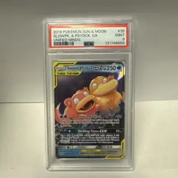 Pokemon TCG Slowpoke Psyduck GX Tag Team Card NM 35/236 PSA 9 MINT Ultra Rare - Image 1