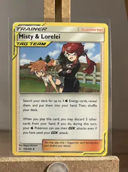 Pokemon TCG Misty and Lorelei Trainer Card Tag Team 199/238 - Image 1