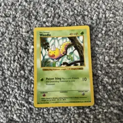 Shadowless Weedle 69/102 - NM/LP Vintage 1999 WotC Base Set Pokemon Card - Image 1