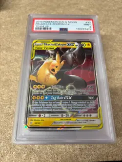 Pokemon Cards - PSA 9 Pikachu & Zekrom GX 33/181 - eBay Live - Image 1