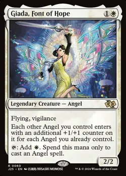 MTG 1x Anime Giada, Font of Hope, NM, Jumpstart 2025 Foundations, Angel Counters - Image 1
