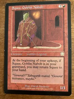 Squee, Goblin Nabob EX Mercadian Masques MTG Magic the Gathering - Image 1