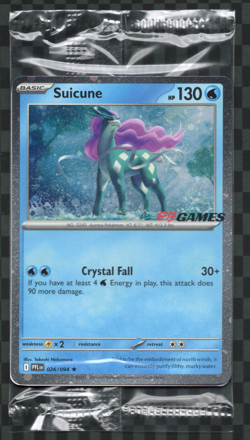 Suicune 026/094 EB Games Stamped Promo Holo Rare Phantasmal Flames Pokemon Card - Image 1