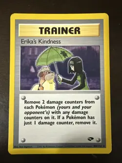 Pokemon TCG Erika's Kindness 103/132 Gym Challenge 1st Edition (English) LP+/NM- - Image 1