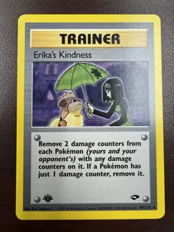 Pokemon TCG Erika's Kindness 103/132 Gym Challenge 1st Edition (English) LP+/NM- - Image 1