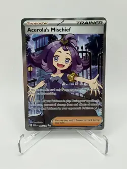 Pokemon TCG Acerola's Mischief Full Art Ultra Rare NM Condition - Image 1