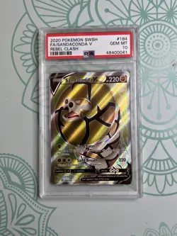 Pokemon TCG - Sandaconda V Full Art 184/192 Rebel Clash - PSA 10 - Image 1