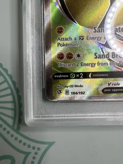 Pokemon TCG - Sandaconda V Full Art 184/192 Rebel Clash - PSA 10 - Image 5