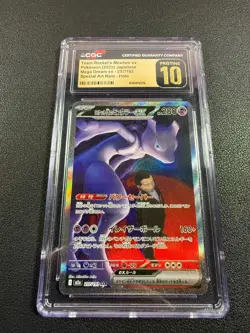 Pokemon Team Rocket's Mewtwo ex #237 Japanese Mega Dream CGC 10 Pristine - Image 1