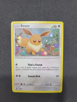Pokemon Eevee Holo Black Star Promo TCG SM184 LP - Image 2
