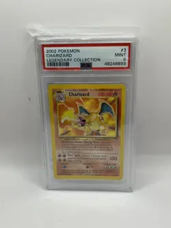 Charizard Theme Deck Exclusive Non-Holo Pokemon Legendary Collection PSA 9 MINT - Image 1