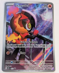 Pokemon TCG Phantasmal Flames Charcadet ETB Promo 022 NM - Image 1