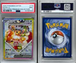 2025 Pokemon SVP EN Pre Super Premium Collection Eevee ex #174 PSA MINT 9 - Image 1