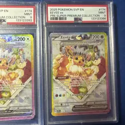 2025 Pokemon SVP EN Eevee ex #174 Promo PRE Super Premium Collection PSA 9 lot 3 - Image 4