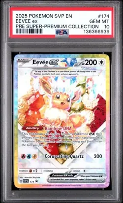 Eevee Super-Premium Collection PSA 10 GEM MT 2025 Pokemon SVP EN #174 - Image 1