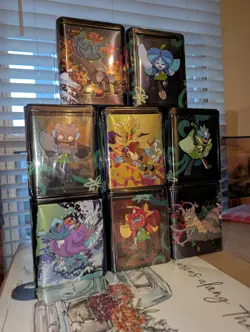 2025 POKEMON TRADING CARD GAME TCG STACK EM HIGH STACKING TIN Q1 SEALED LOT OF 8 - Image 3
